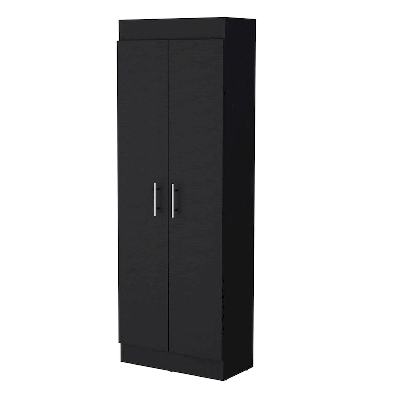 Armoire de rangement à 5 étagères, blanche, pour garde-manger