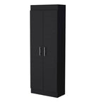 Armoire de rangement à 5 étagères, blanche, pour garde-manger