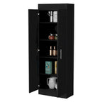 Armoire de rangement à 5 étagères, blanche, pour garde-manger