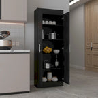 Armoire de rangement à 5 étagères, blanche, pour garde-manger