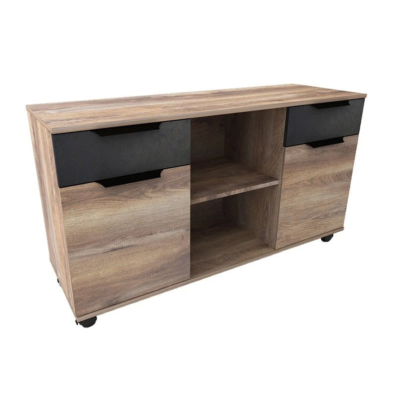 Classeur mobile latéral grand modèle 47" avec roulettes et support d'imprimante