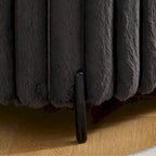 Banc de rangement ottoman surdimensionné de 49,2 pouces, repose-pieds moderne avec pieds en métal