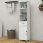 Meuble bas avec 1 porte et 1 tiroir - Blanc
