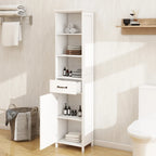 Meuble bas avec 1 porte et 1 tiroir - Blanc