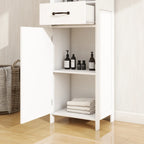 Meuble bas avec 1 porte et 1 tiroir - Blanc