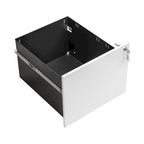 Classeur de bureau roulant à 2 tiroirs avec serrure, avec roues anti-basculement