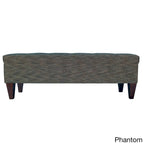 Banc de rangement ottoman long rembourré capitonné