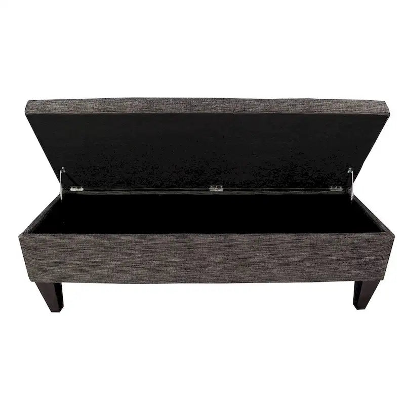 Banc de rangement ottoman long rembourré capitonné