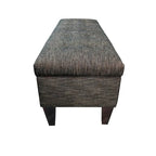 Banc de rangement ottoman long rembourré capitonné