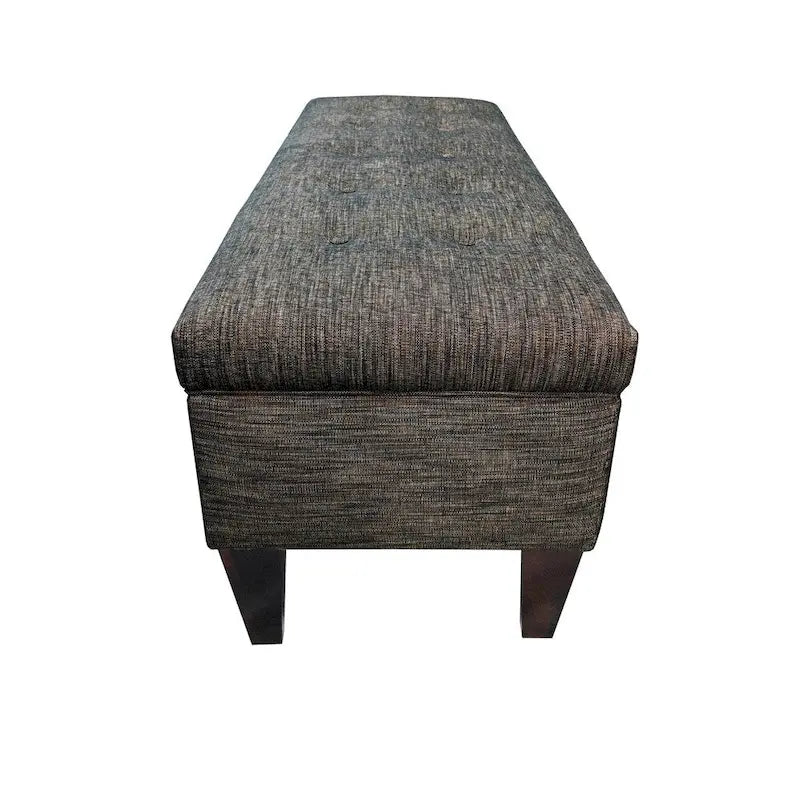 Banc de rangement ottoman long rembourré capitonné