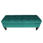 Banc de rangement ottoman long rembourré capitonné