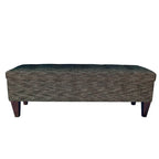 Banc de rangement ottoman long rembourré capitonné