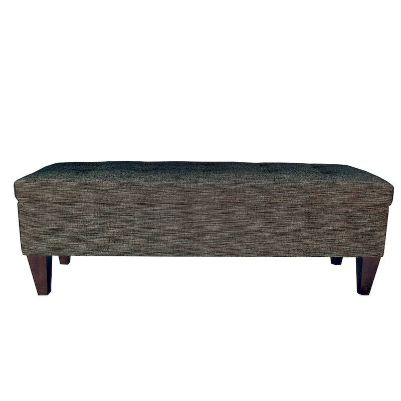 Banc de rangement ottoman long rembourré capitonné