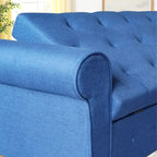 Banc de rangement capitonné 62 po à 2 places