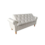 Banc de rangement capitonné 62 po à 2 places