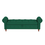 Banc de lit 63 po en tissu crème