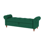 Banc de lit 63 po en tissu crème