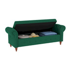 Banc de lit 63 po en tissu crème