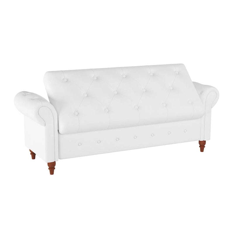 Banc de lit 63 po en tissu crème