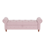 Banc de lit 63 po en tissu crème