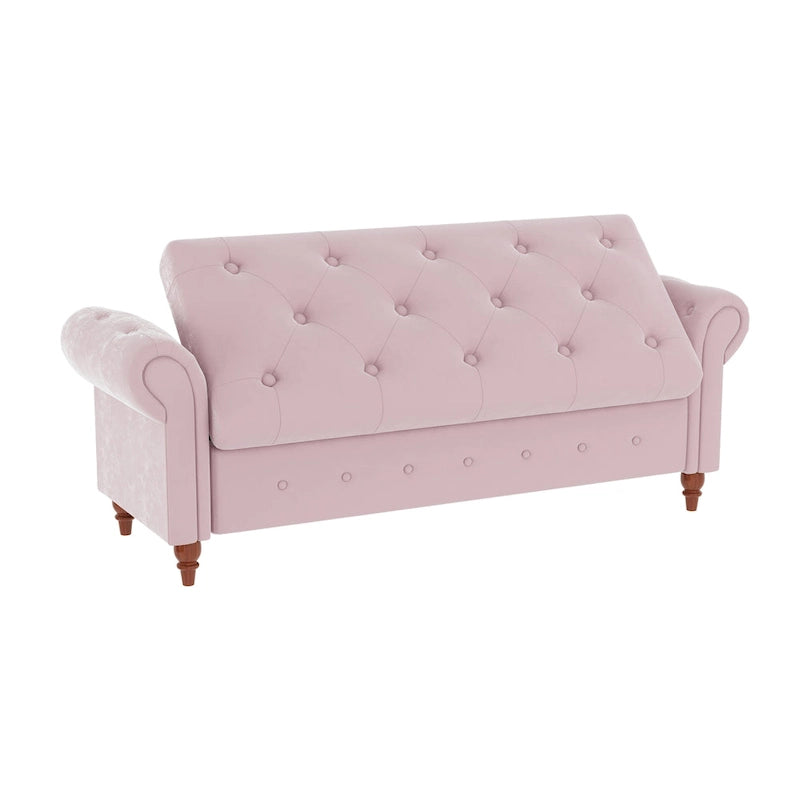 Banc de lit 63 po en tissu crème