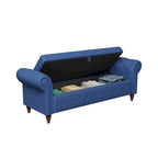 Banc de lit 63 po en tissu crème