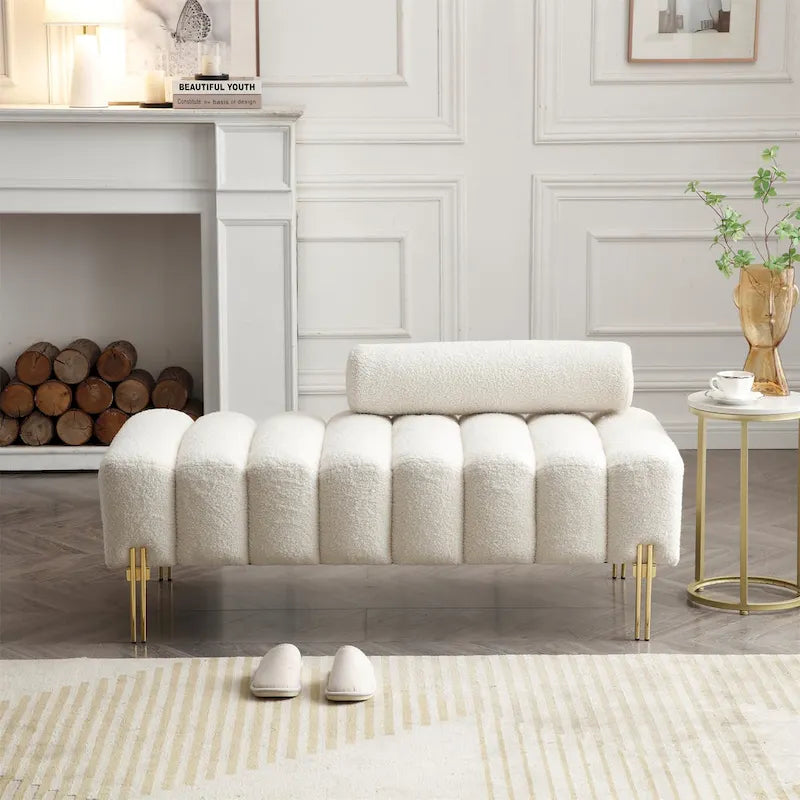 Banc de bout de lit moderne et large