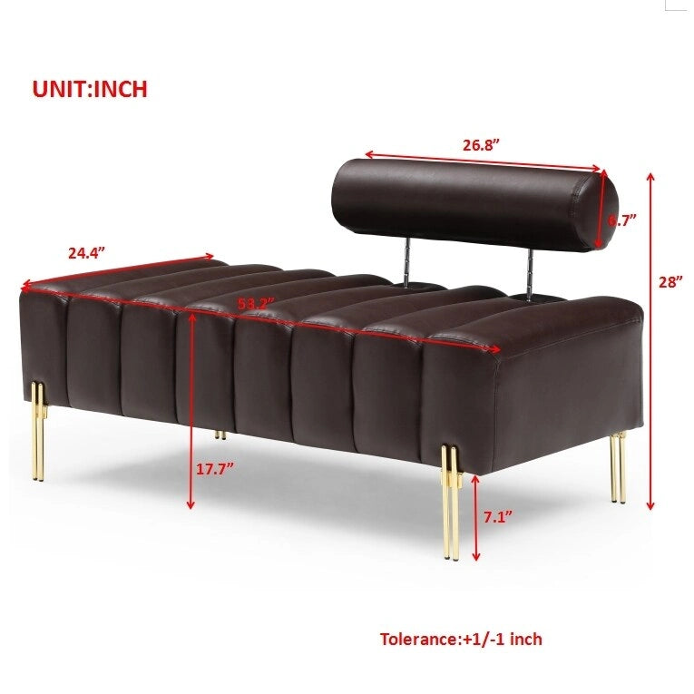 Banc de bout de lit moderne et large