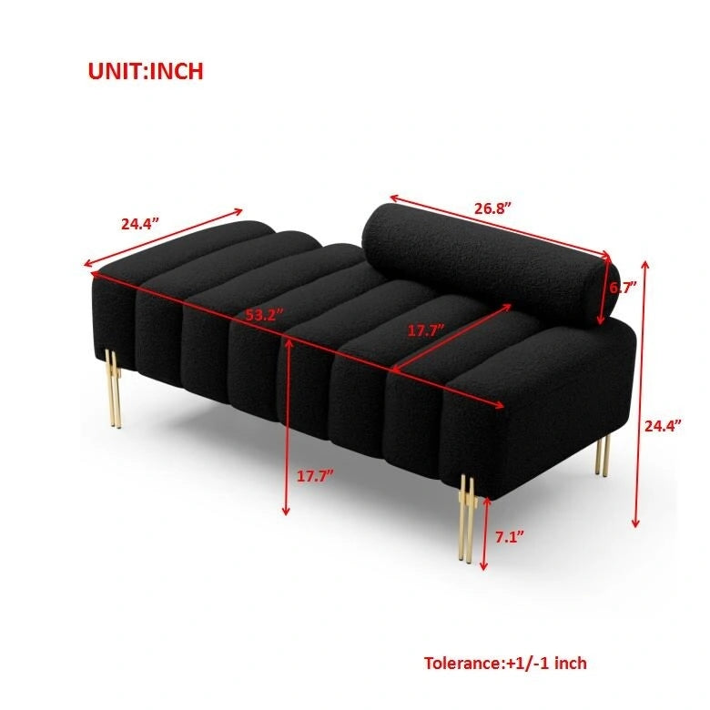 Banc de bout de lit moderne et large