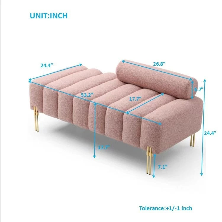 Banc de bout de lit moderne et large