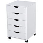 Organisateur de rangement à 5 tiroirs de style nordique minimaliste et moderne avec roues - 15.75*15.75*26.5