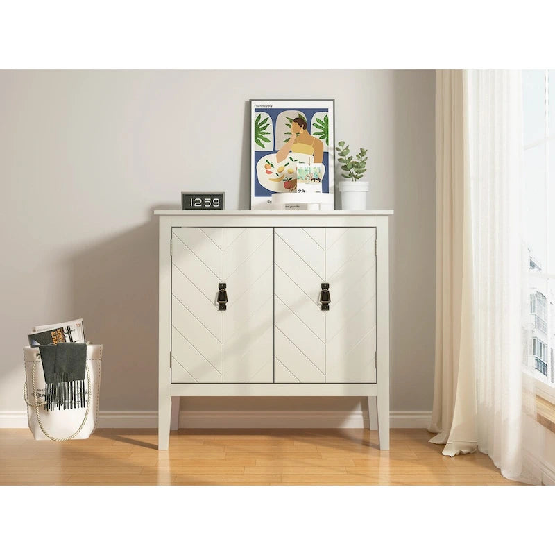 Meuble bas 2 portes en bois