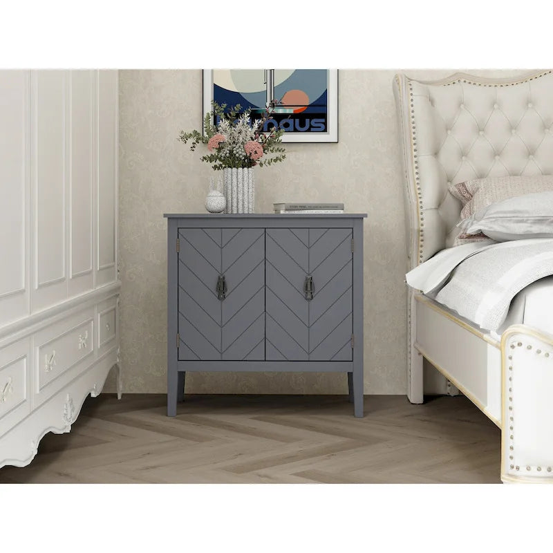 Meuble bas 2 portes en bois
