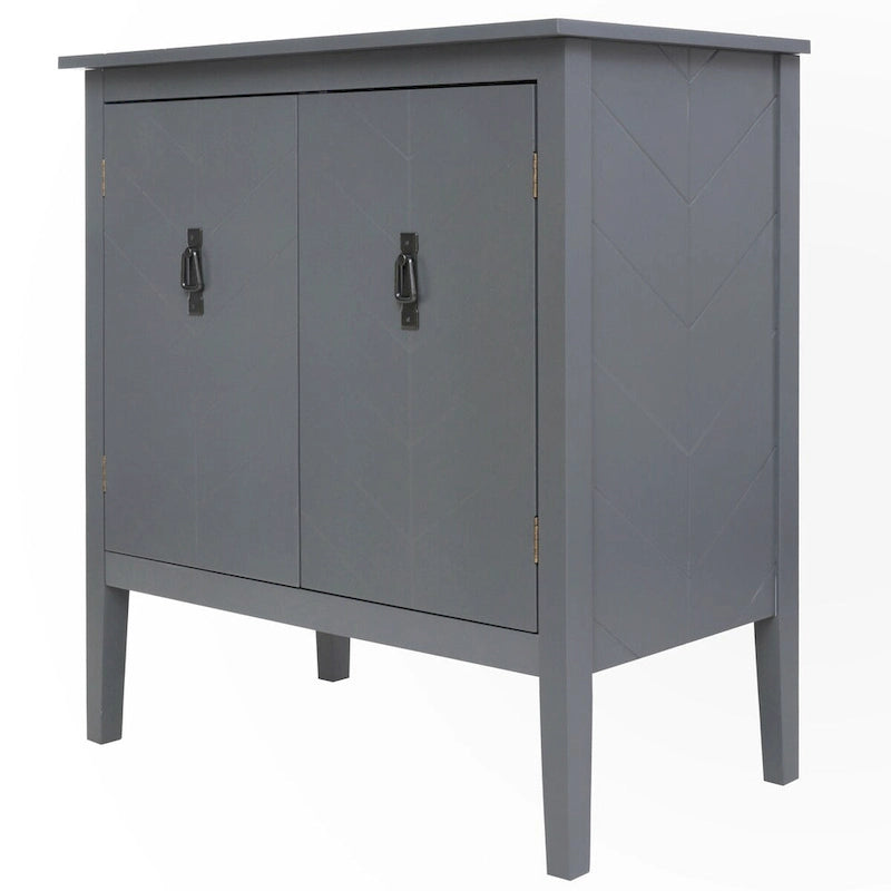 Meuble bas 2 portes en bois