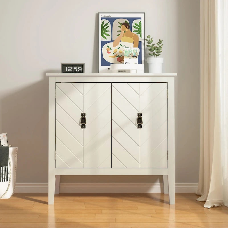 Meuble bas 2 portes en bois