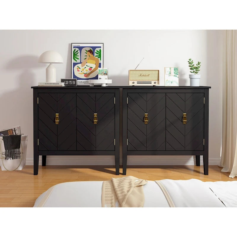 Meuble bas 2 portes en bois