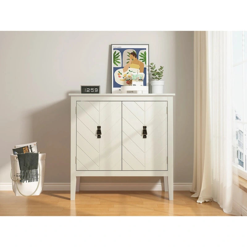 Meuble bas 2 portes en bois