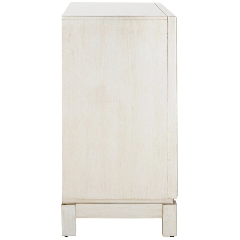 Bahut de rangement nickel à 2 portes - 32Lx16Px33H