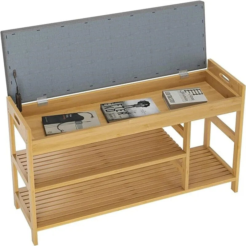 Banc à chaussures avec rangement – 11,4P x 36L x 19,7H