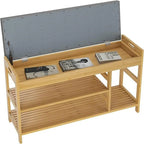 Banc à chaussures avec rangement – 11,4P x 36L x 19,7H