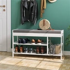 Banc à chaussures avec rangement – 11,4P x 36L x 19,7H