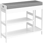 Banc à chaussures avec rangement – 11,4P x 36L x 19,7H