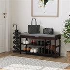 Banc à chaussures avec rangement – 11,4P x 36L x 19,7H