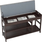 Banc à chaussures avec rangement – 11,4P x 36L x 19,7H