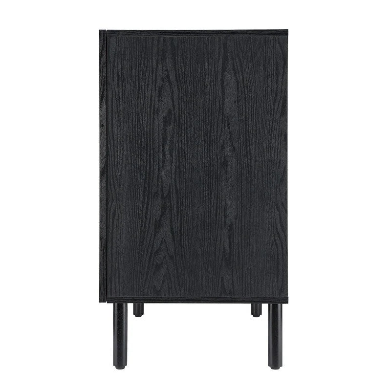 Meuble de rangement noir 2 portes