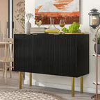 Buffet moderne simple avec étagères réglables pour salon, salle à manger