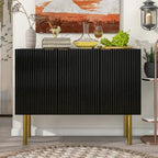 Buffet moderne simple avec étagères réglables pour salon, salle à manger