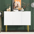 Buffet moderne simple avec étagères réglables pour salon, salle à manger