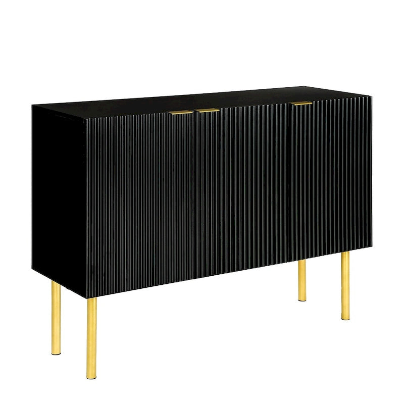 Buffet moderne simple avec étagères réglables pour salon, salle à manger