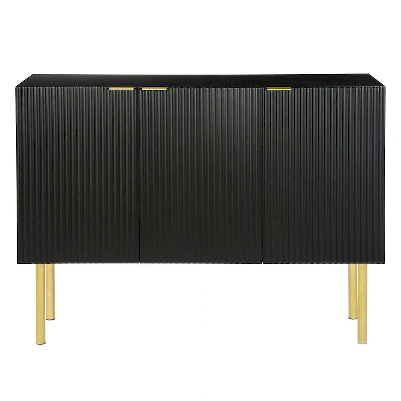 Buffet moderne simple avec étagères réglables pour salon, salle à manger